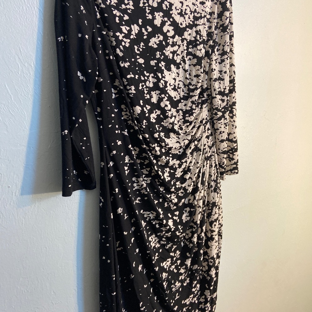 Ralph Lauren Black and White Dress with long sleeves